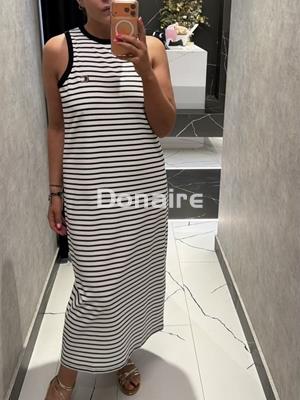 Vestido rayas manga sisa Lola Casademunt - Imagen 1