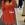 Vestido rojo manga globo Koralline - Imagen 1