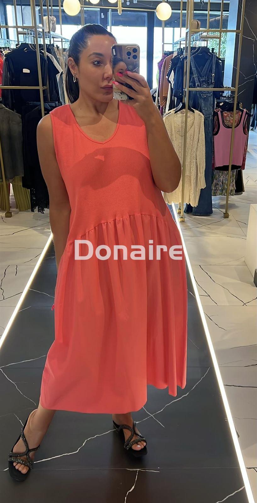 Vestido tejido combinado coral Lolita - Imagen 1