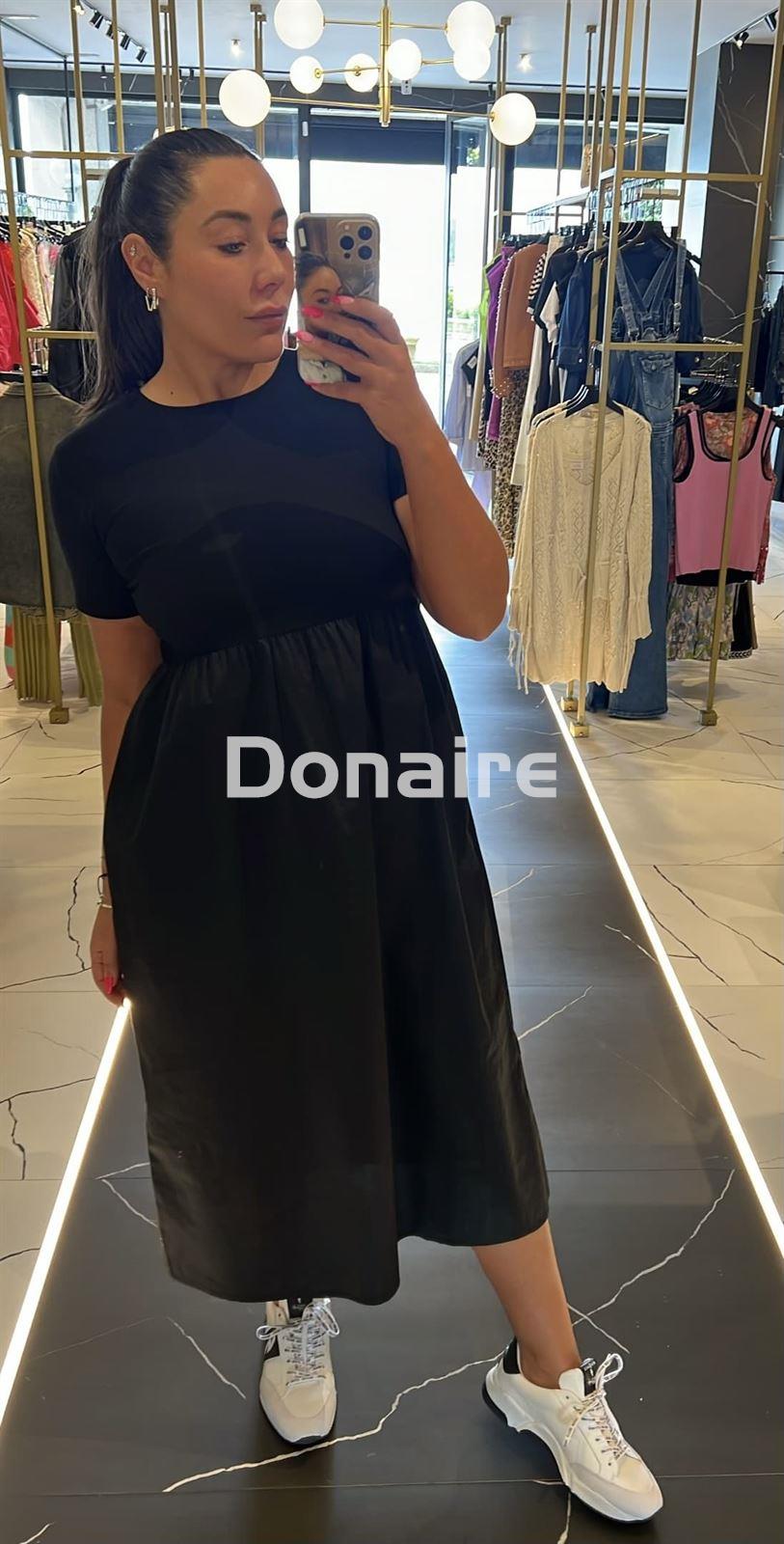 Vestido tejido combinado negro Lolita - Imagen 2