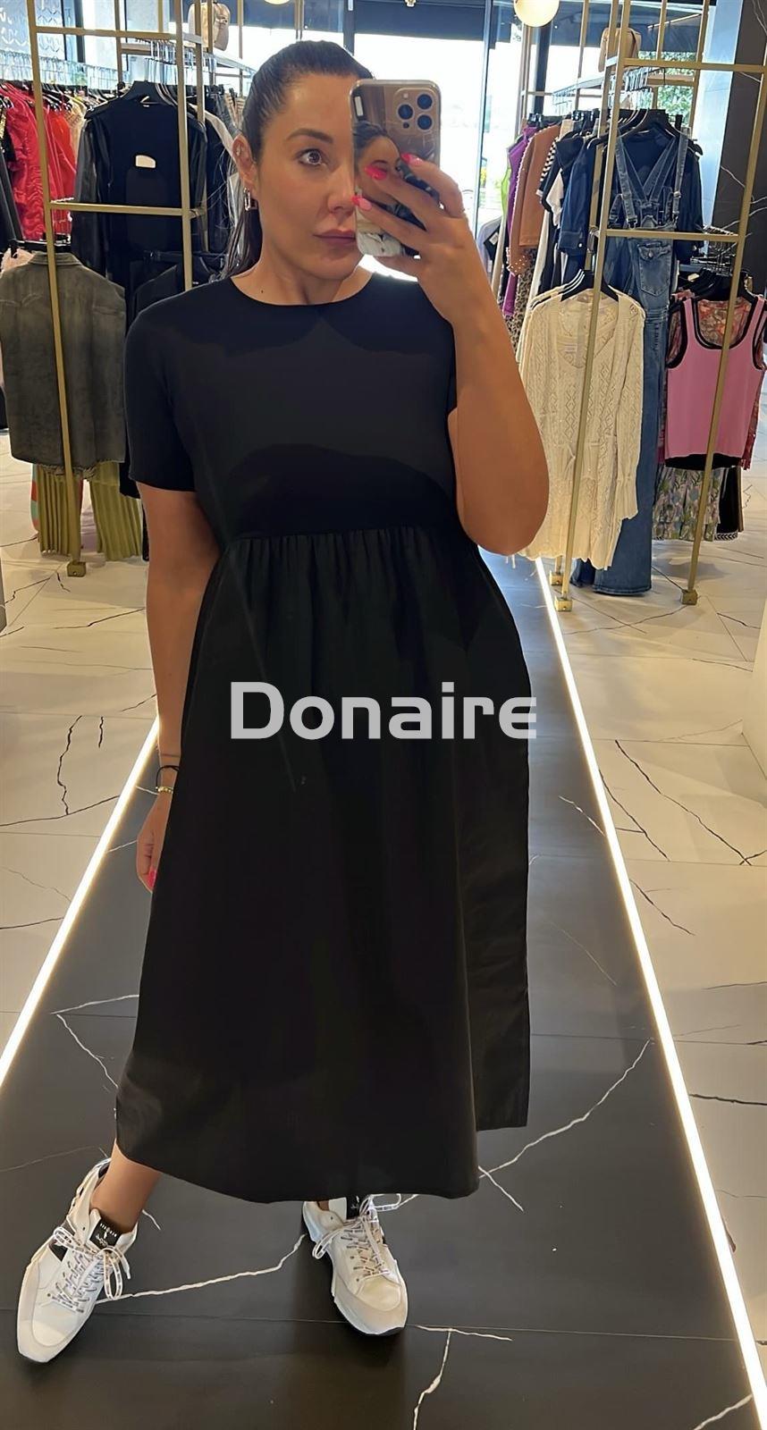 Vestido tejido combinado negro Lolita - Imagen 3