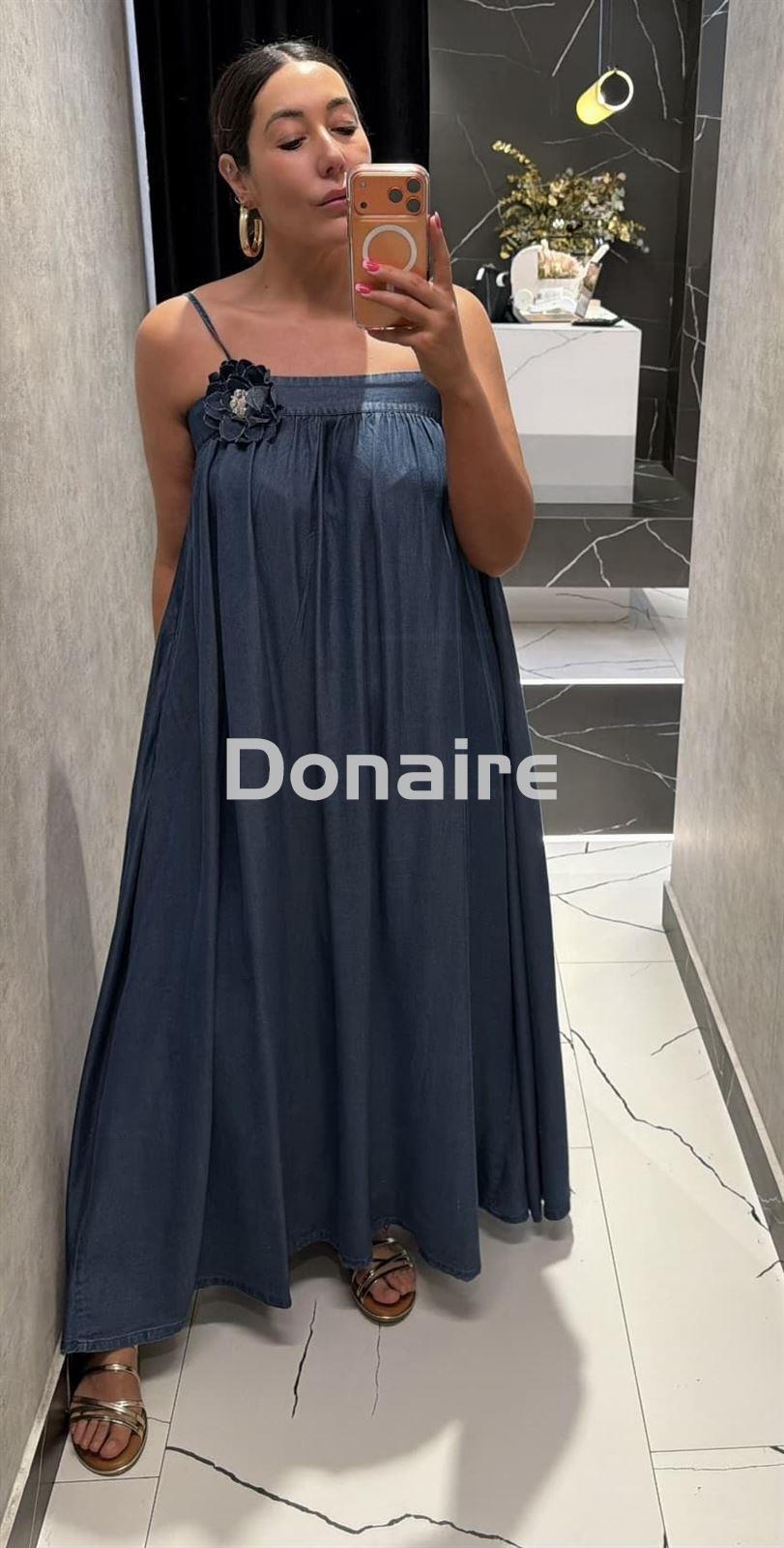 Vestido tencel vaquero BSB - Imagen 1