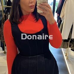 Vestido vaquero corto estructurado Sahoco - Imagen 1