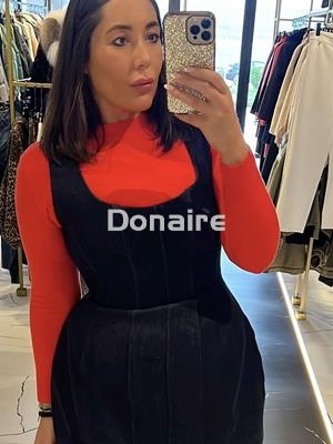 Vestido vaquero corto estructurado Sahoco - Imagen 1