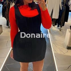 Vestido vaquero corto estructurado Sahoco - Imagen 2