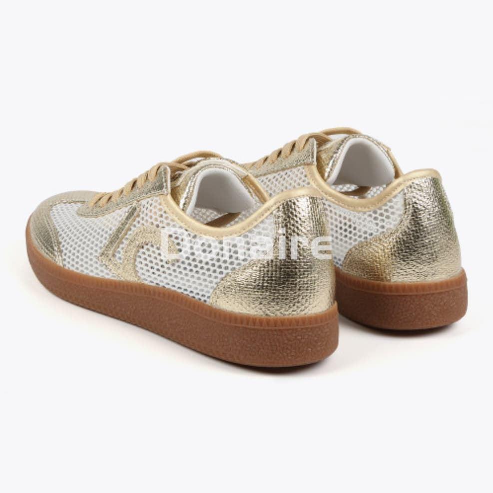 Zapatillas deportivas rejilla y metalizadas Lola Casademunt - Imagen 4