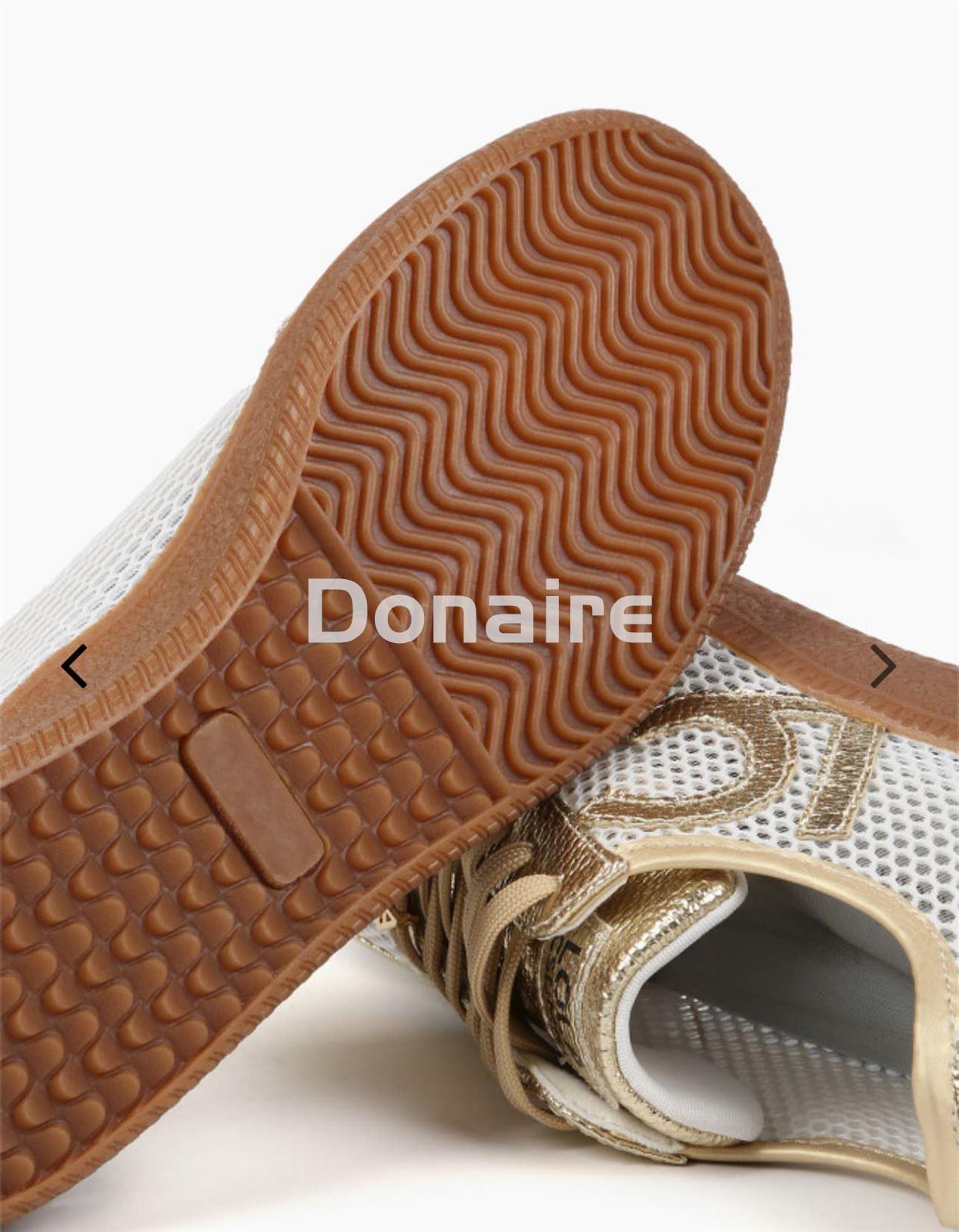 Zapatillas deportivas rejilla y metalizadas Lola Casademunt - Imagen 6