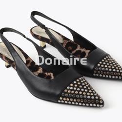 Zapato tacón destalonado tachas Lola Casademunt - Imagen 1